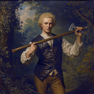 Canva AI image of Sir Hugh Coilltear, Royal Forester